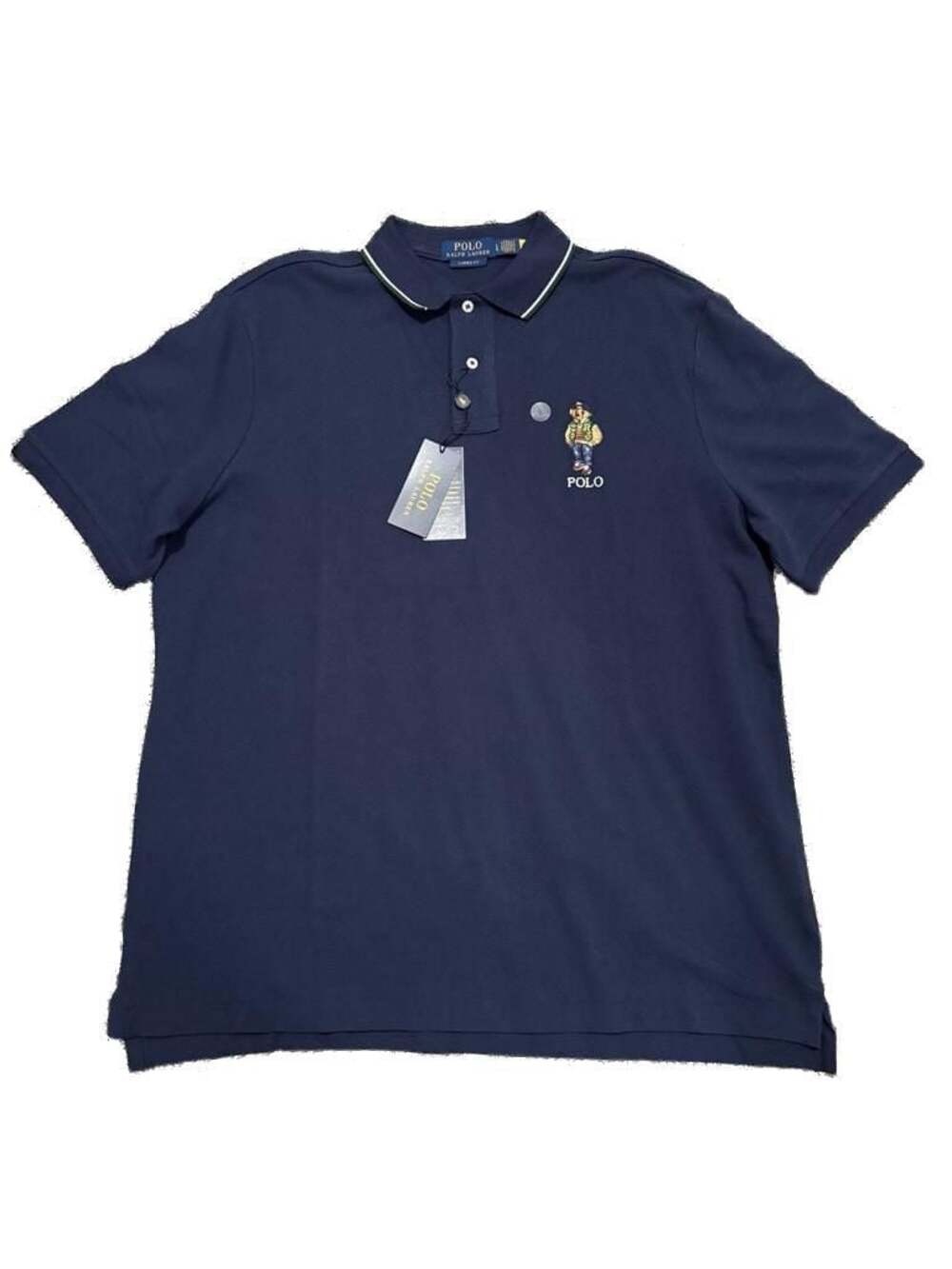 Polo Ralph Lauren Classic Fit Varsity Bear Polo Shirt. NWT. Large